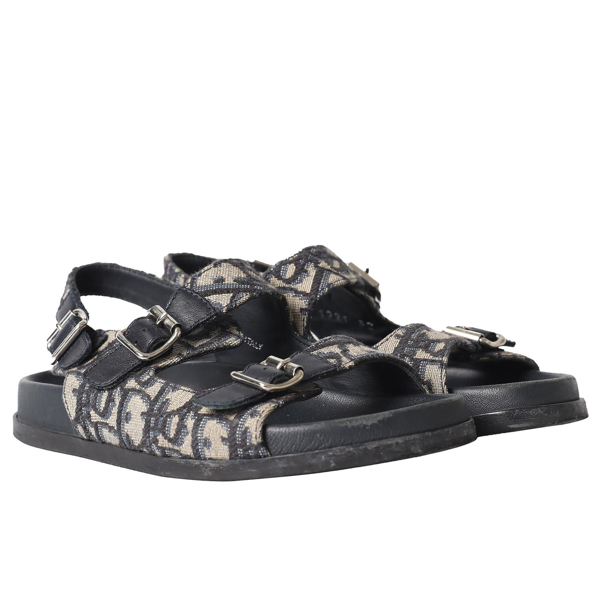 CHRISTIAN DIOR NAVY KIDS BOYS LEATHER SANDALS EU 32
