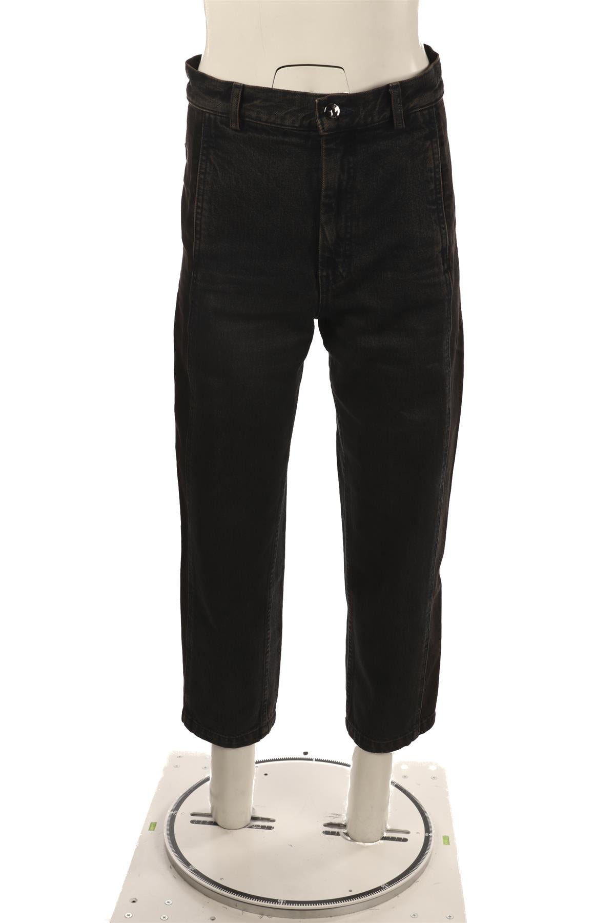 RACHEL COMEY NAVY HIGH RISE STRAIGHT LEG JEANS US 4 UK 8