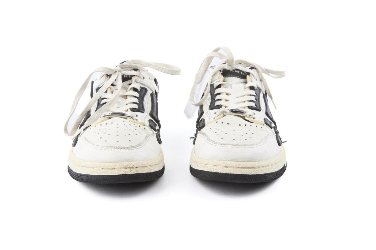 AMIRI WHITE SKEL LEATHER SNEAKERS EU 38 UK 5 US 8