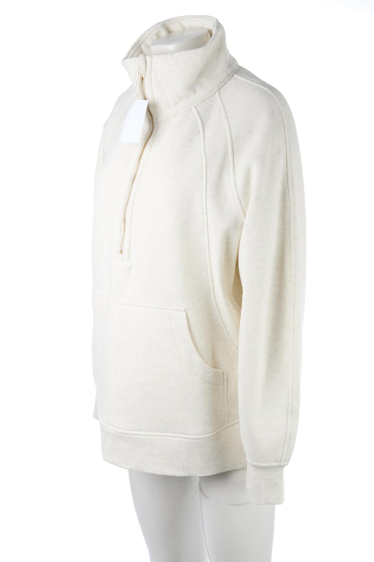 LULULEMON IVORY COTTON SWEATSHIRT MEDIUM-LARGE