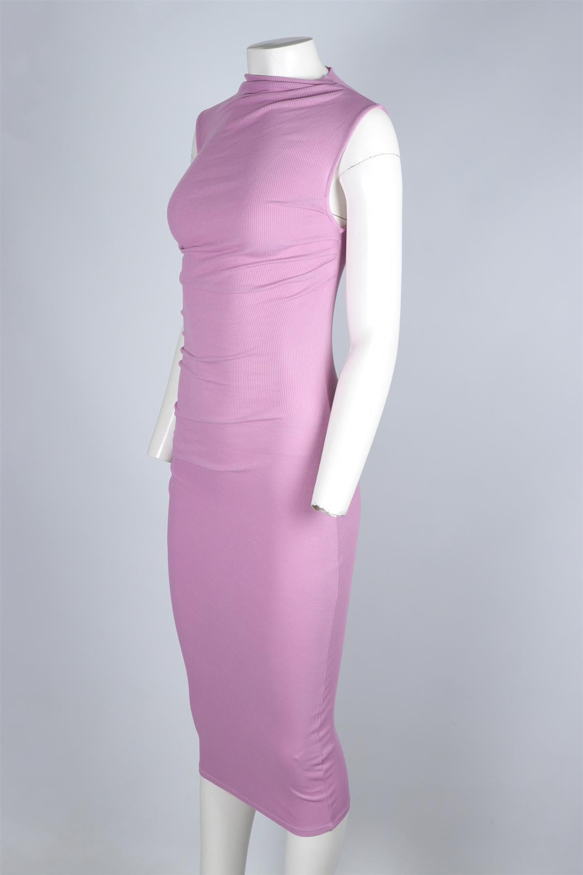 ENZA COSTA PURPLE KNIT MAXI DRESS SMALL