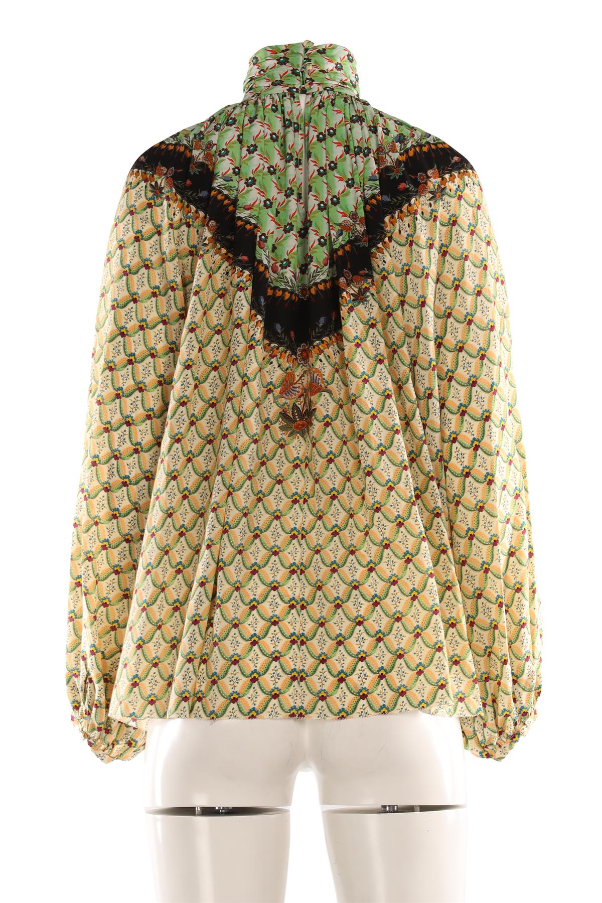 ETRO MULTI SILK TOP IT 44 UK 12