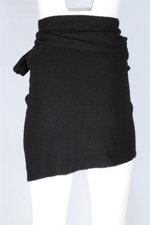 ISABEL MARANT BLACK WOOL MINI SKIRT FR 36 UK 8