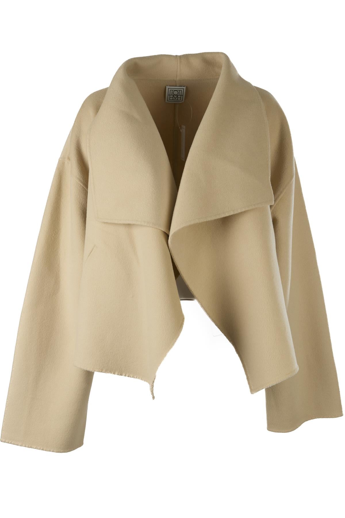 TOTEME BEIGE WOOL JACKET MEDIUM