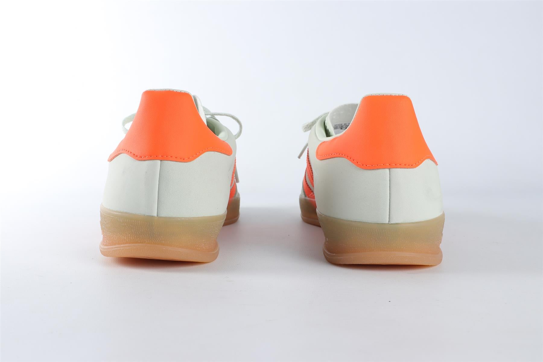 ADIDAS GREEN MEN'S GAZELLE LINEN GREEN SOLAR ORANGE SNEAKERS EU 42 UK 8 US 9.5