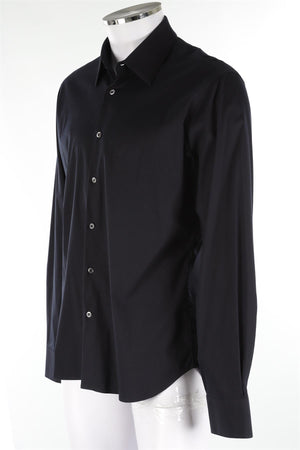 PRADA NAVY MEN'S COTTON SHIRT IT 41
