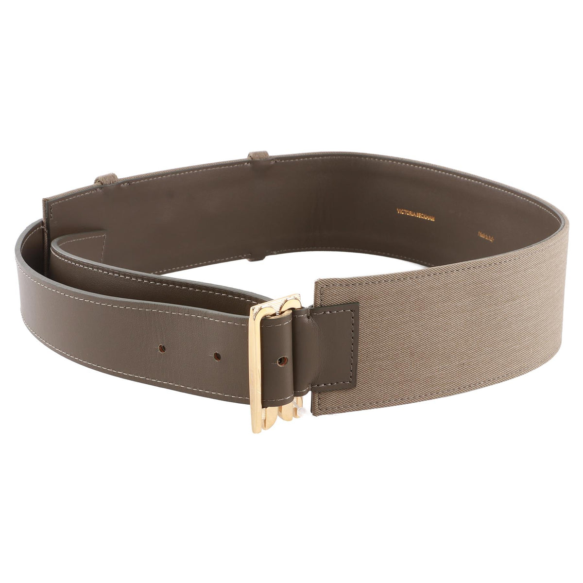 VICTORIA BECKHAM GREEN LEATHER WAIST BELT 70CM