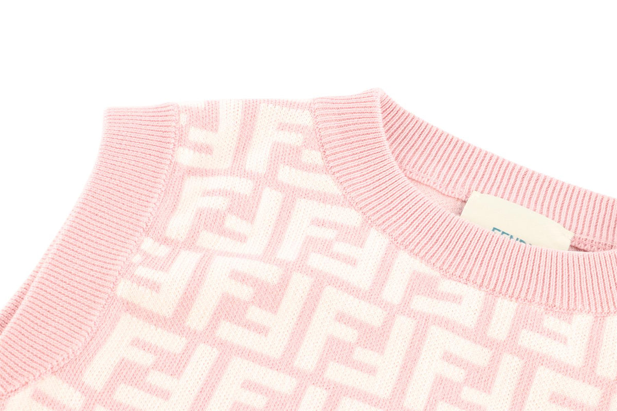 FENDI KIDS GIRLS PINK COTTON TOP 6 YEARS