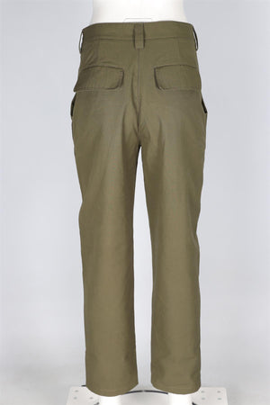 VALENTINO GREEN COTTON TAPERED TROUSERS IT 38 UK 6