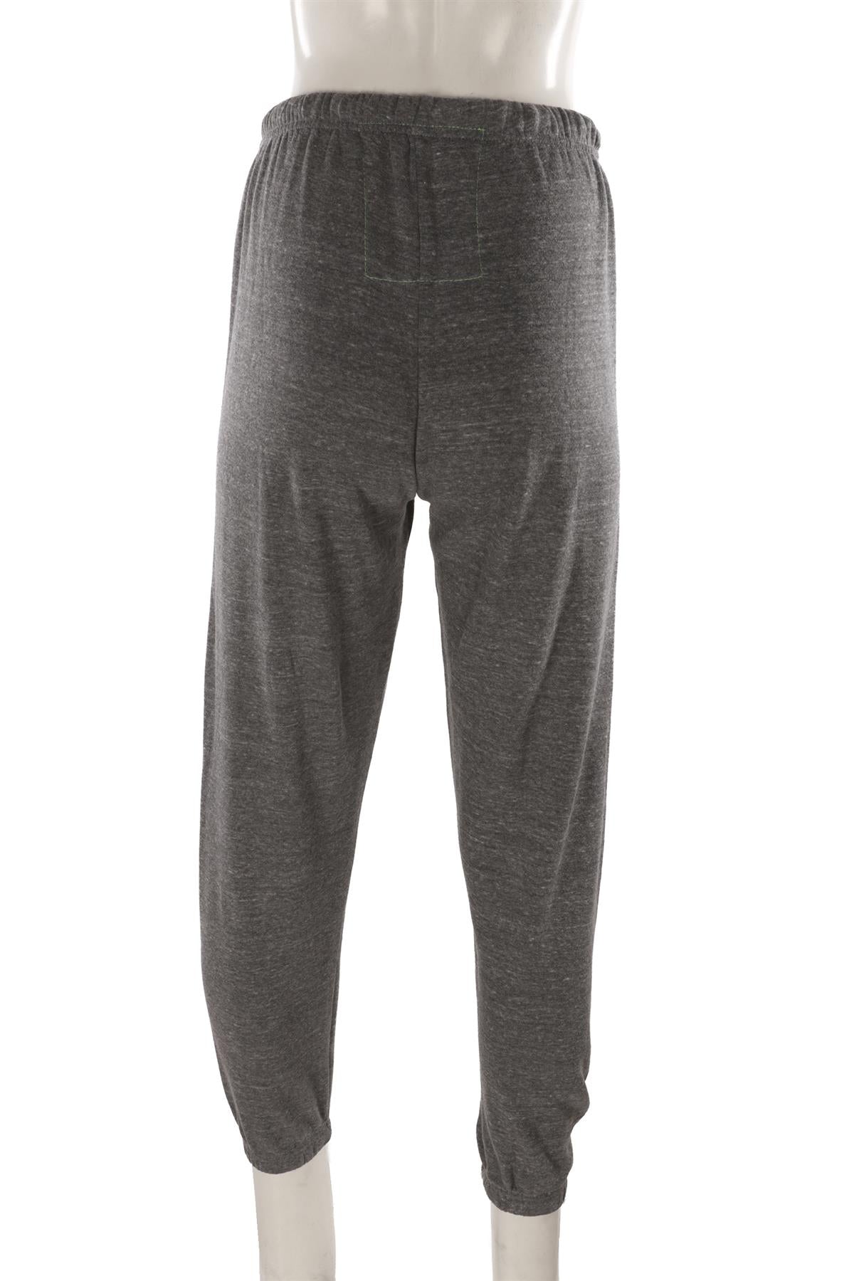 AVIATOR NATION GREY COTTON TRACK PANTS SMALL