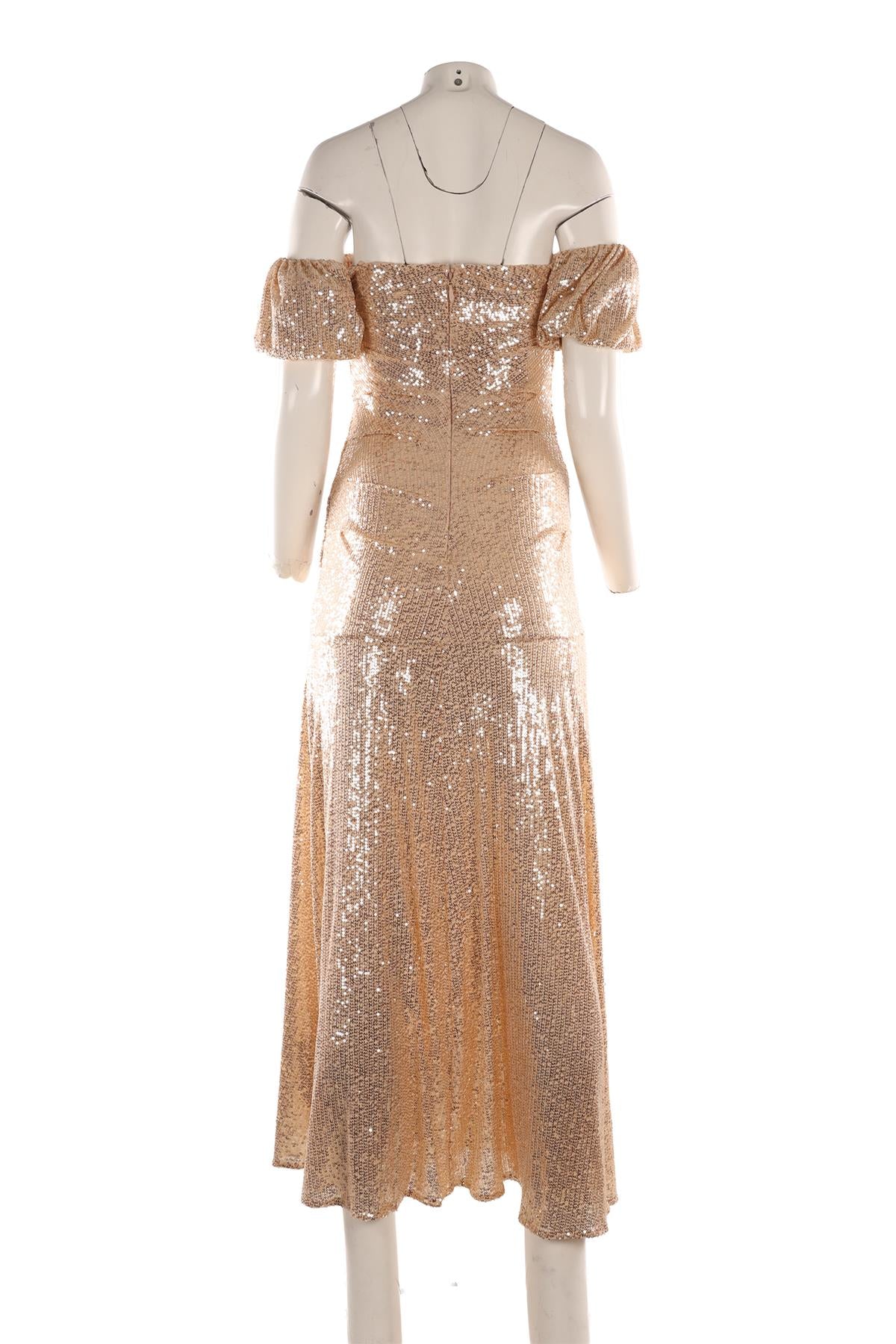 needle and thread gold sequin dress & MAXI UK 8 therefore having less impact YCRF_bottoms Italian Size:52 IT Rich Red Evening Dress|