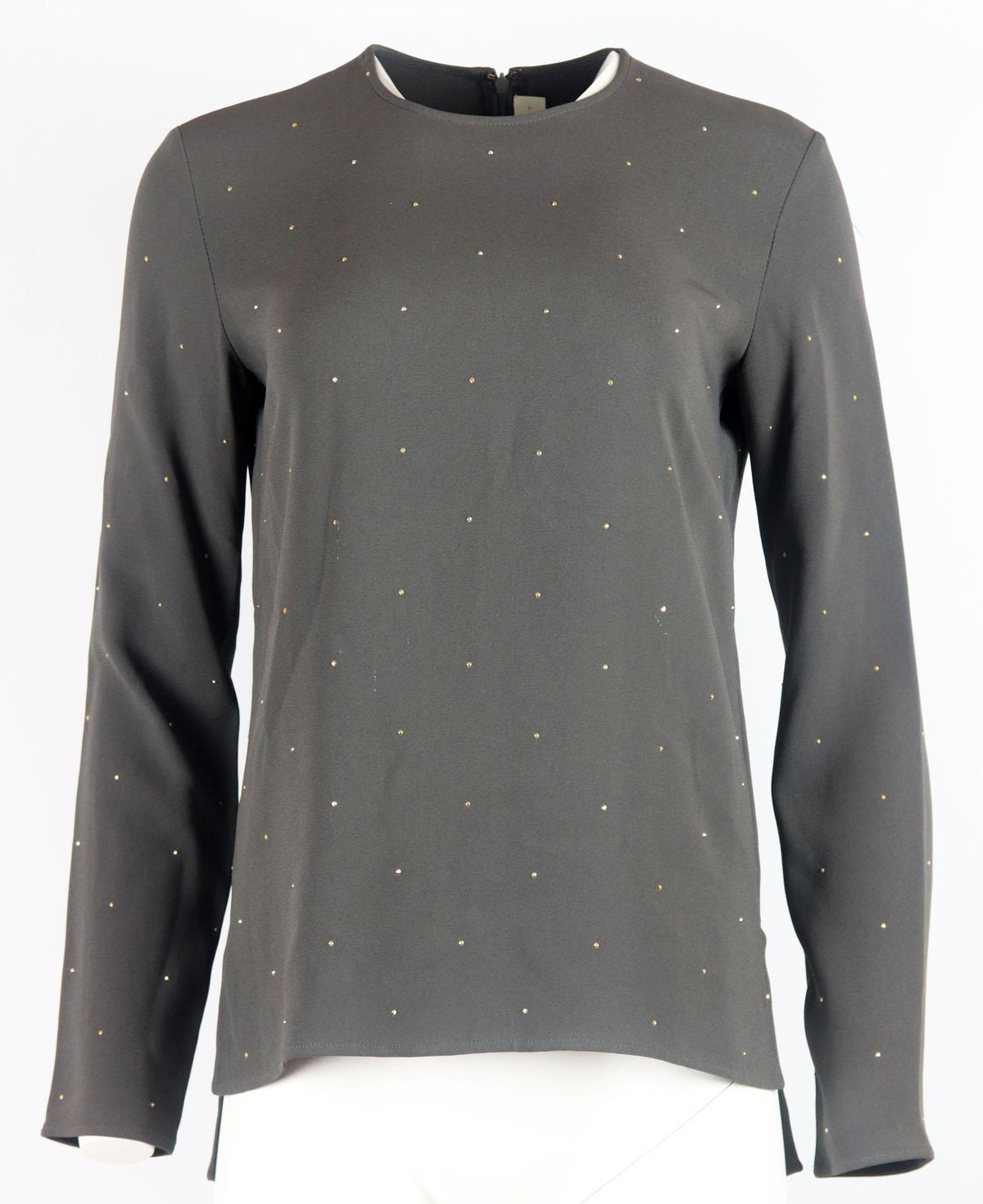 STELLA MCCARTNEY EMBELLISHED CREPE TOP IT 36 UK 4