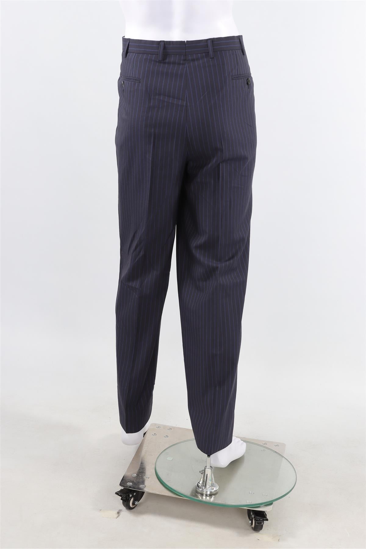BRONI SUPER150S NAVY BLUE MEN'S WOOL TWO PIECE SUIT IT 52 UK/US 42