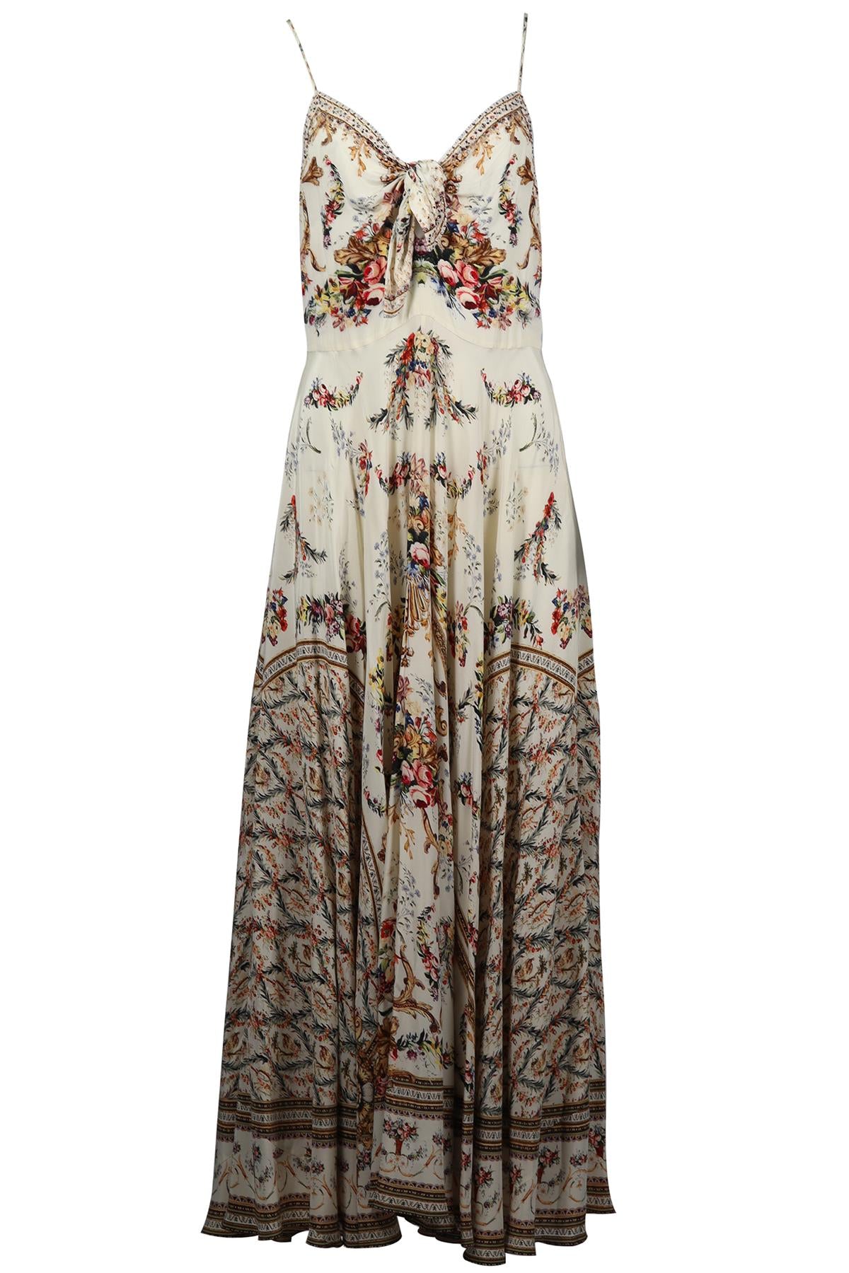 CAMILLA CRYSTAL AND SILK MAXI DRESS MEDIUM
