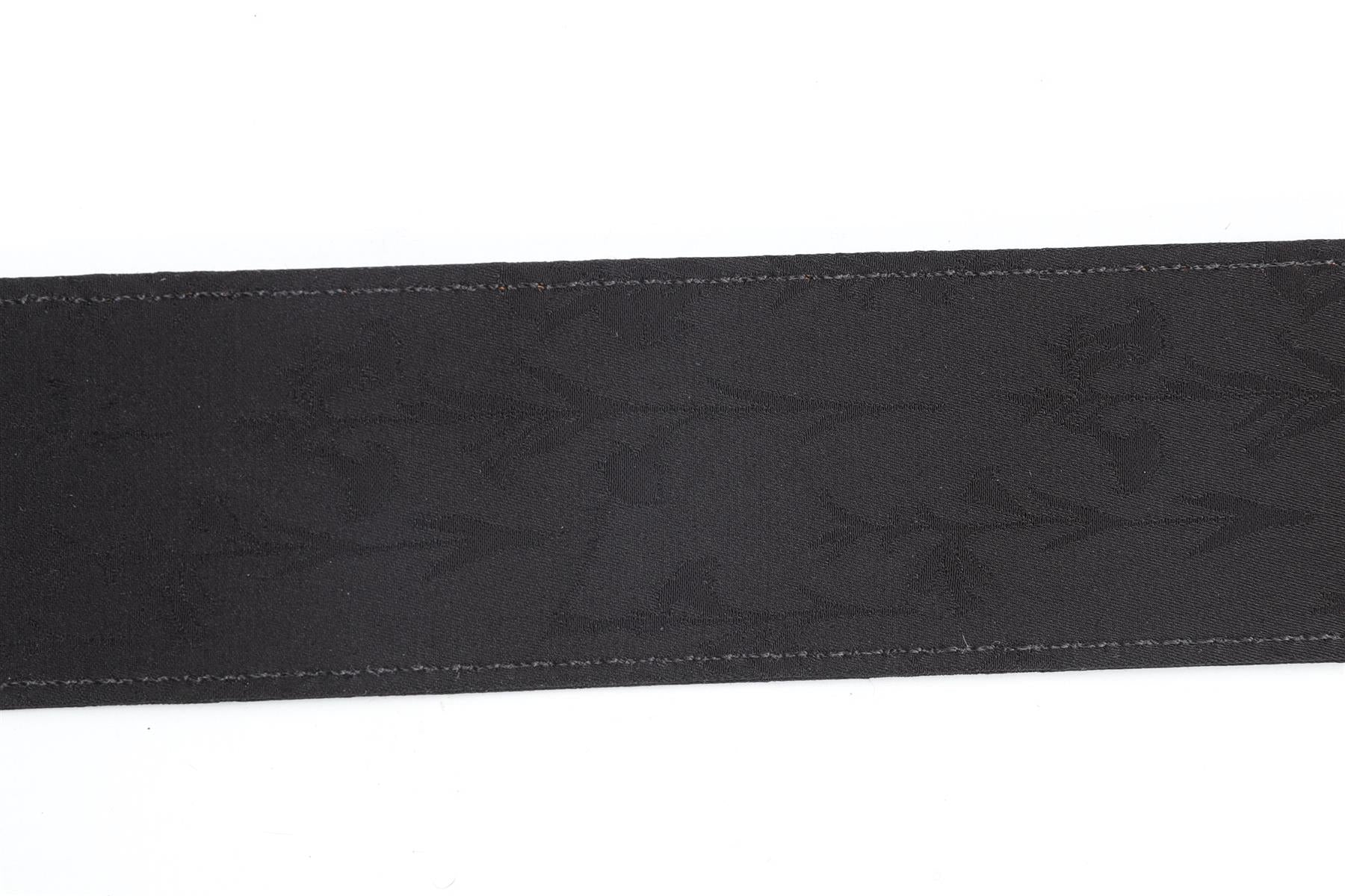 JOHANNA ORTIZ BLACK SATIN WAIST BELT US 6 UK 10