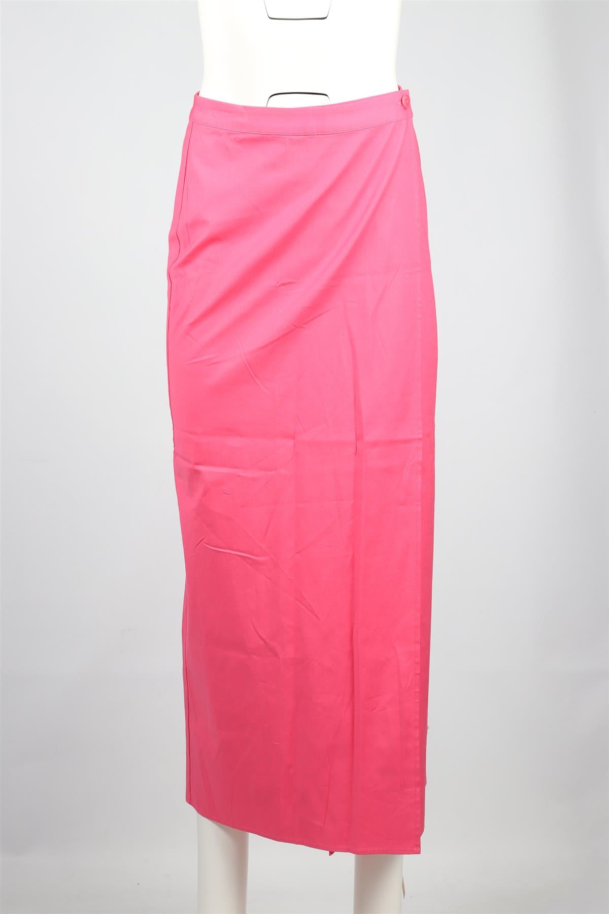 REFORMATION PINK COTTON BLEND MAXI SKIRT US 2 UK 6