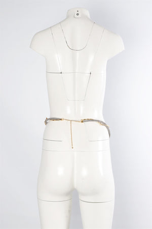CHLOÉ GOLD DARIA CRYSTAL WAIST BELT