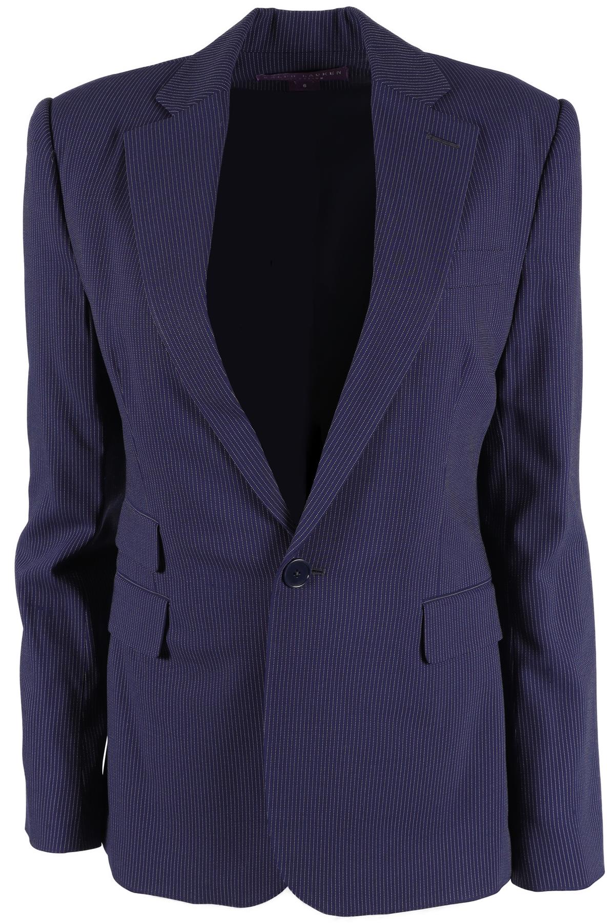 RALPH LAUREN COLLECTION NAVY WOOL BLAZER US 6 UK 10