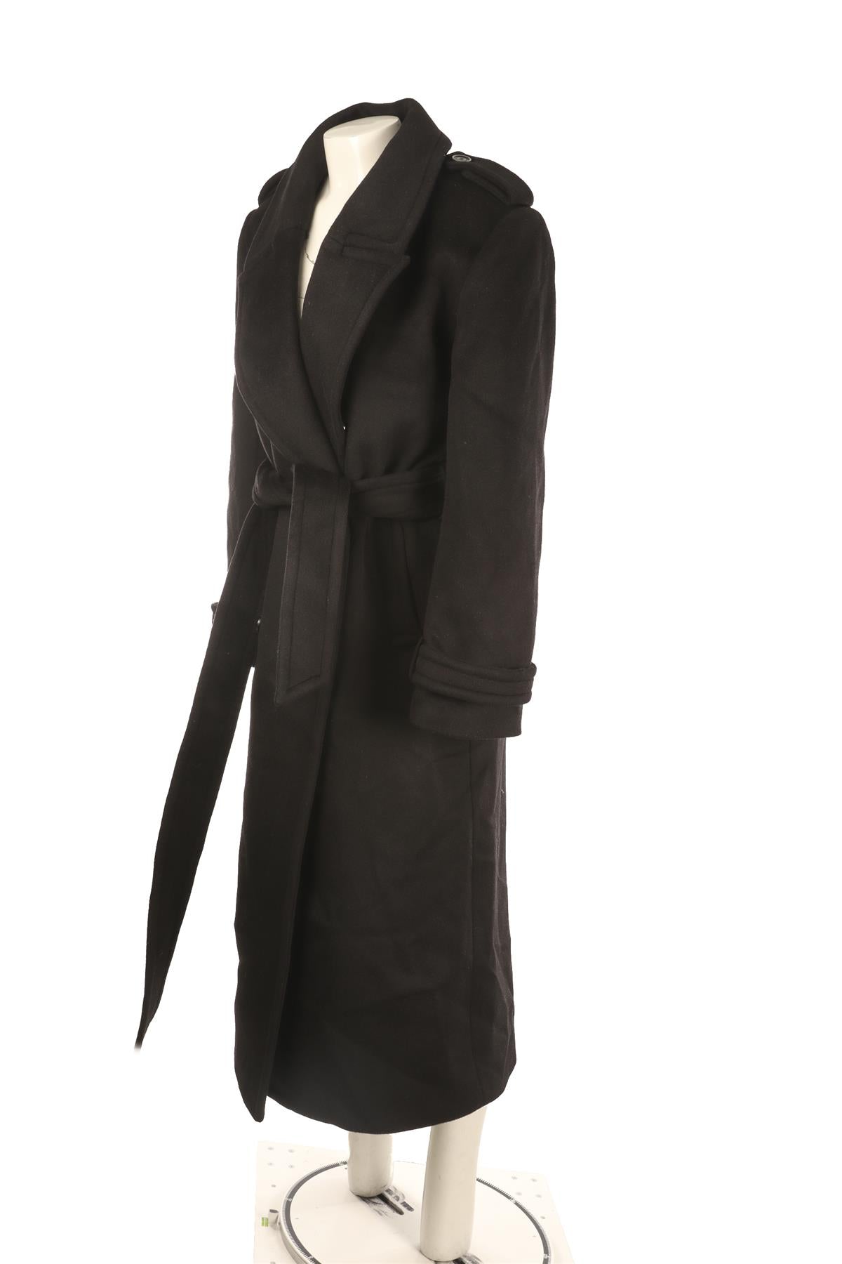 ARAKII BLACK WOOL COAT SMALL