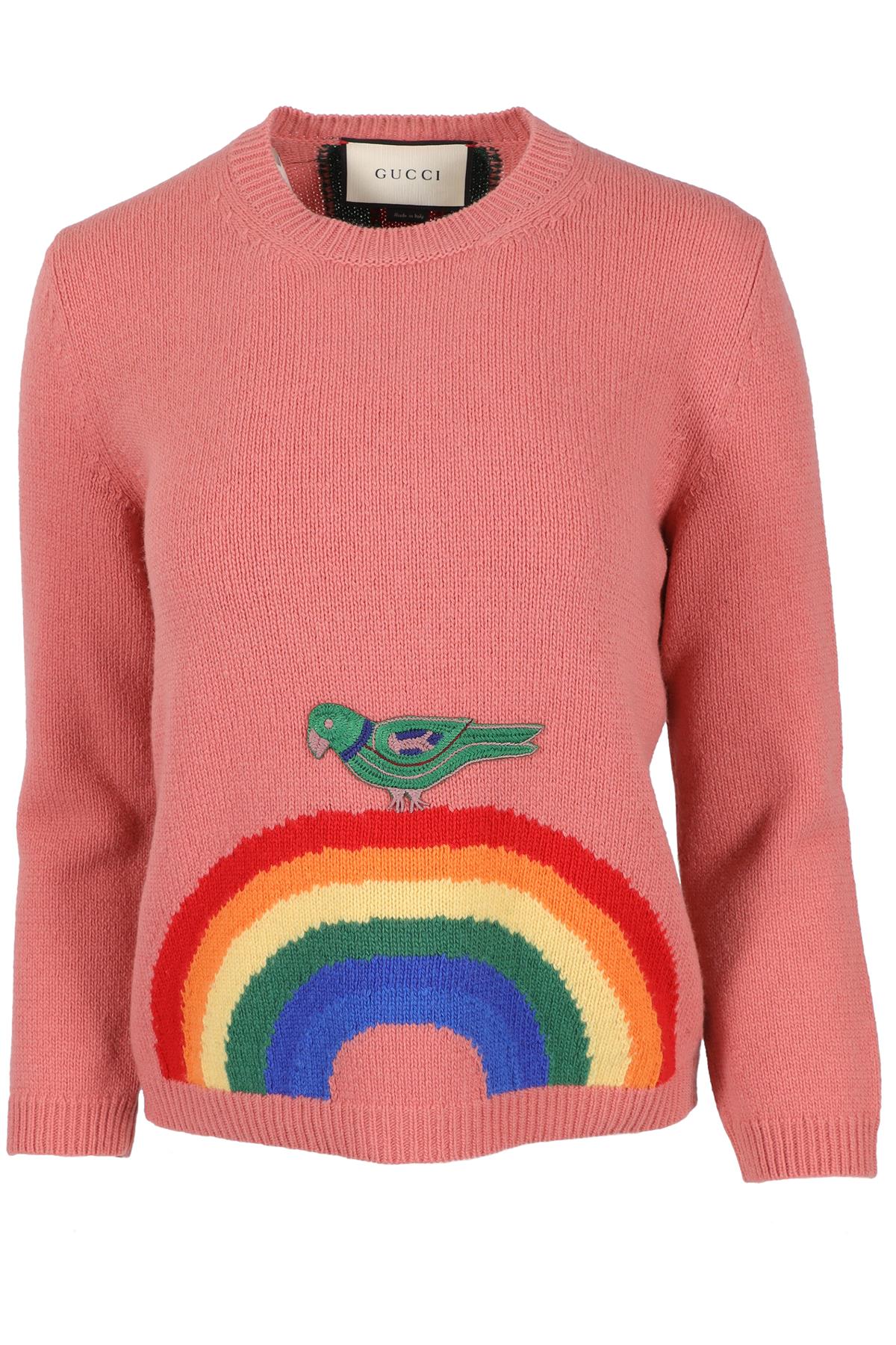 GUCCI PINK WOOL SWEATER MEDIUM