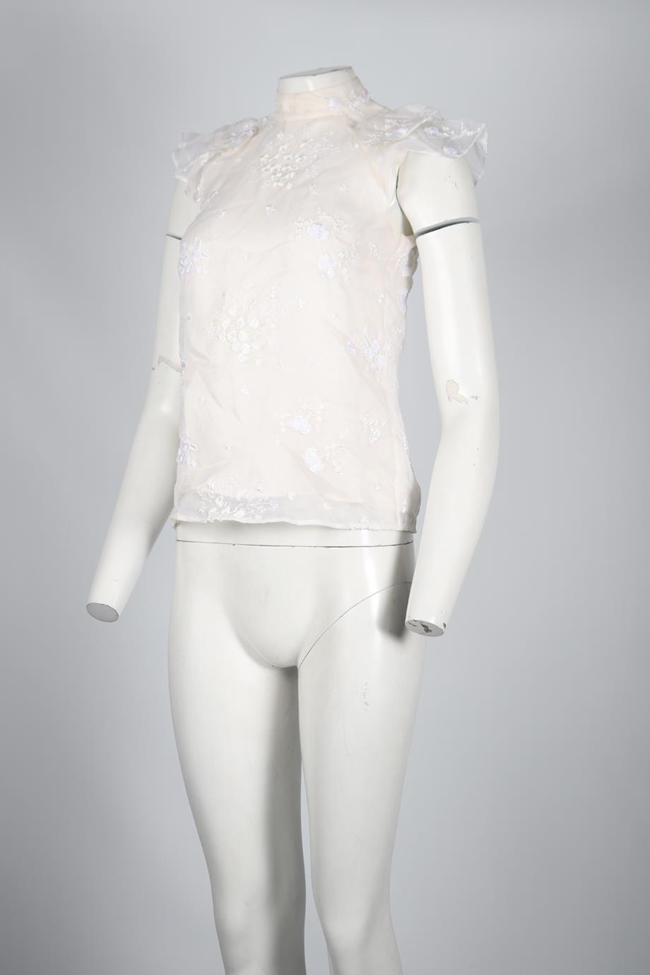 ERDEM SILK BLEND TOP UK 6