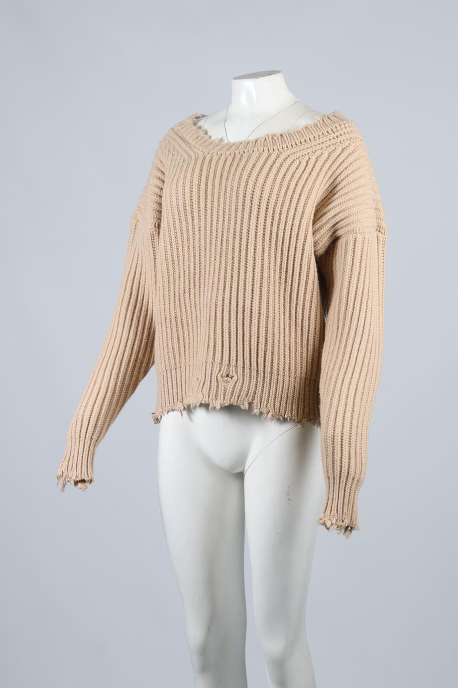 UNRAVEL PROJECT WOOL AND CASHMERE BLEND SWEATER XSMALL