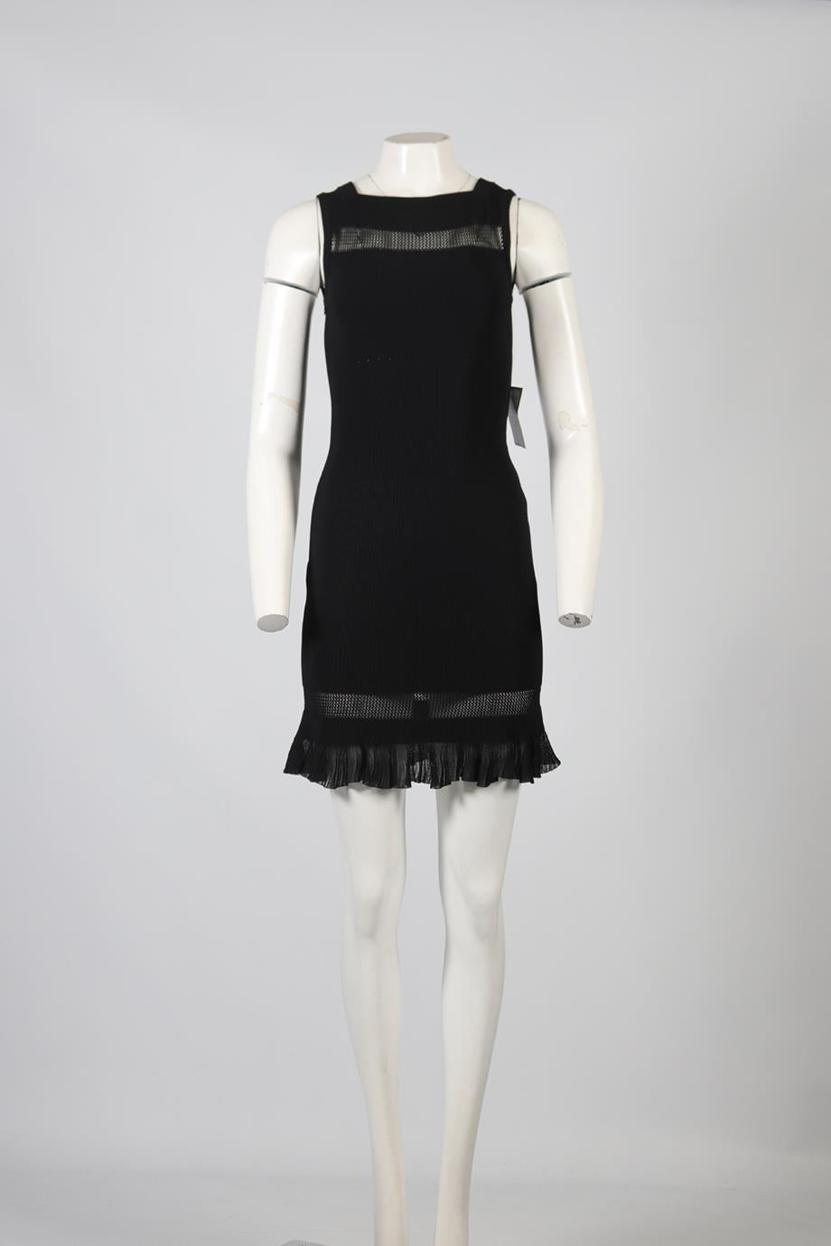 AZZEDINE ALAÏA SILK BLEND KNIT MIDI DRESS FR 38 UK 10