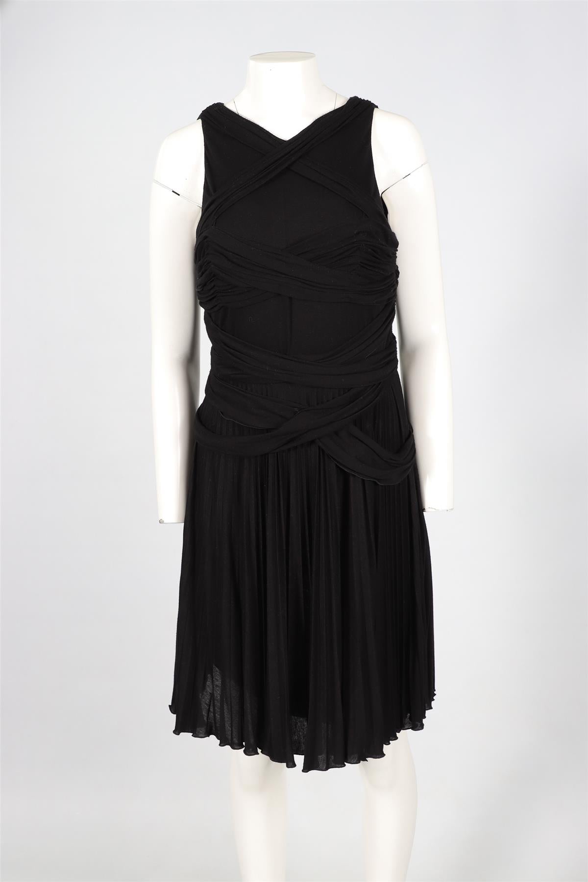 VERSACE BLACK JERSEY DRESS IT 46 UK 14