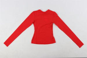 SKIMS RED JERSEY TOP XSMALL