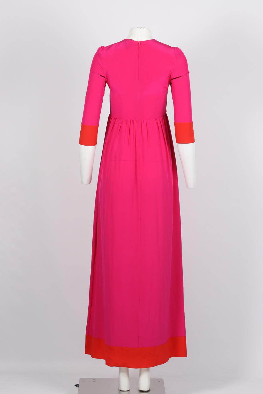CELESTE PISENTI SILK MAXI DRESS IT 40 UK 8