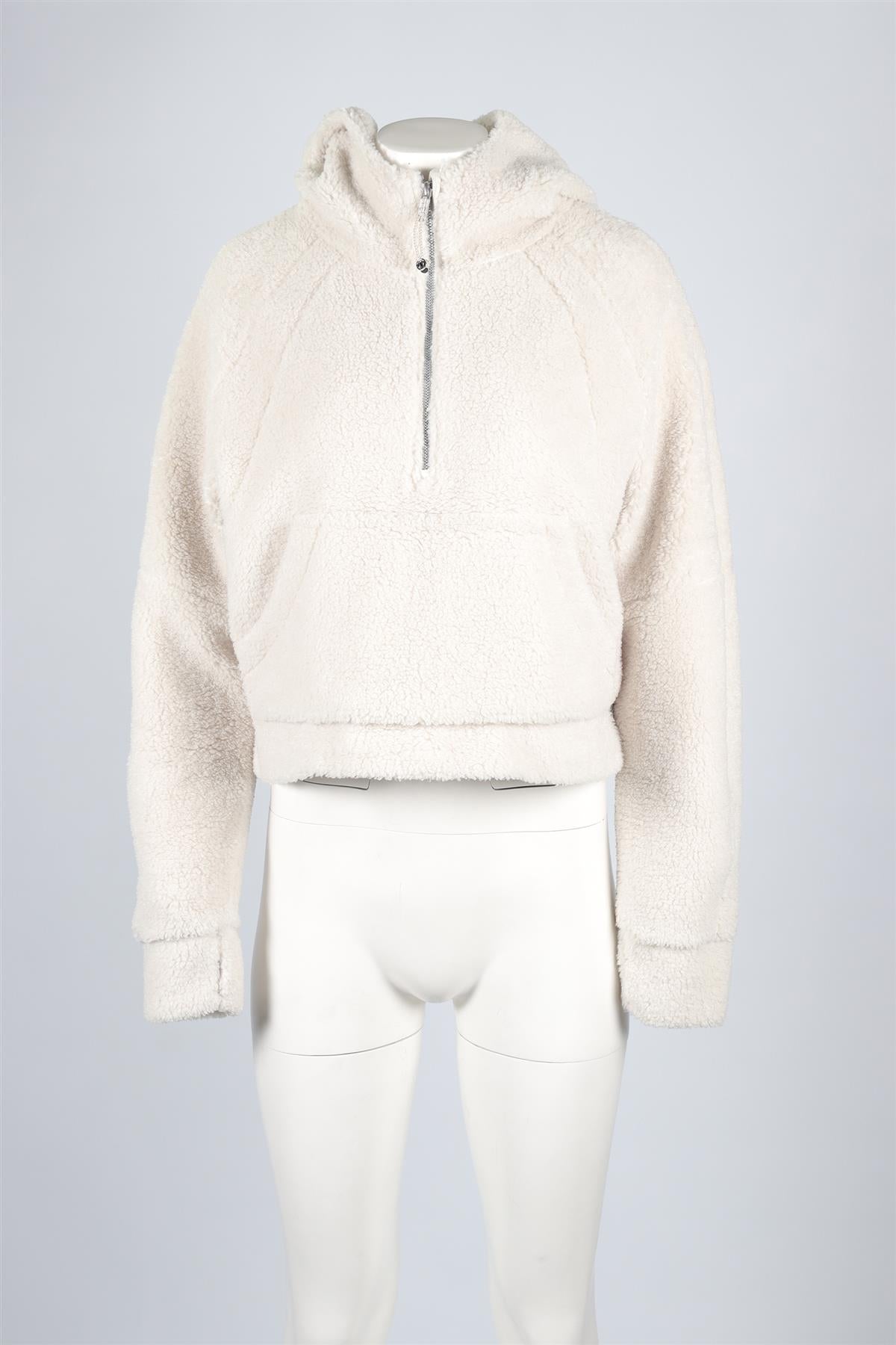 LULULEMON CREAM FLEECE HOODIE MEDIUM-LARGE