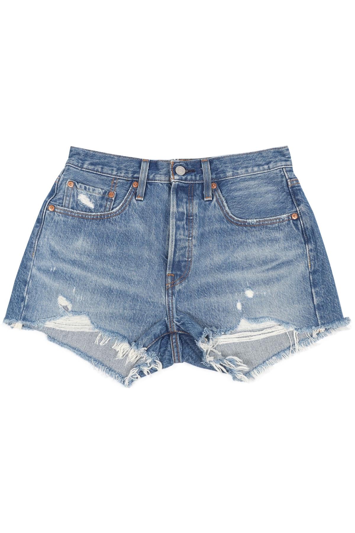 LEVI'S HIGH RISE DENIM SHORTS W27 UK 8-10