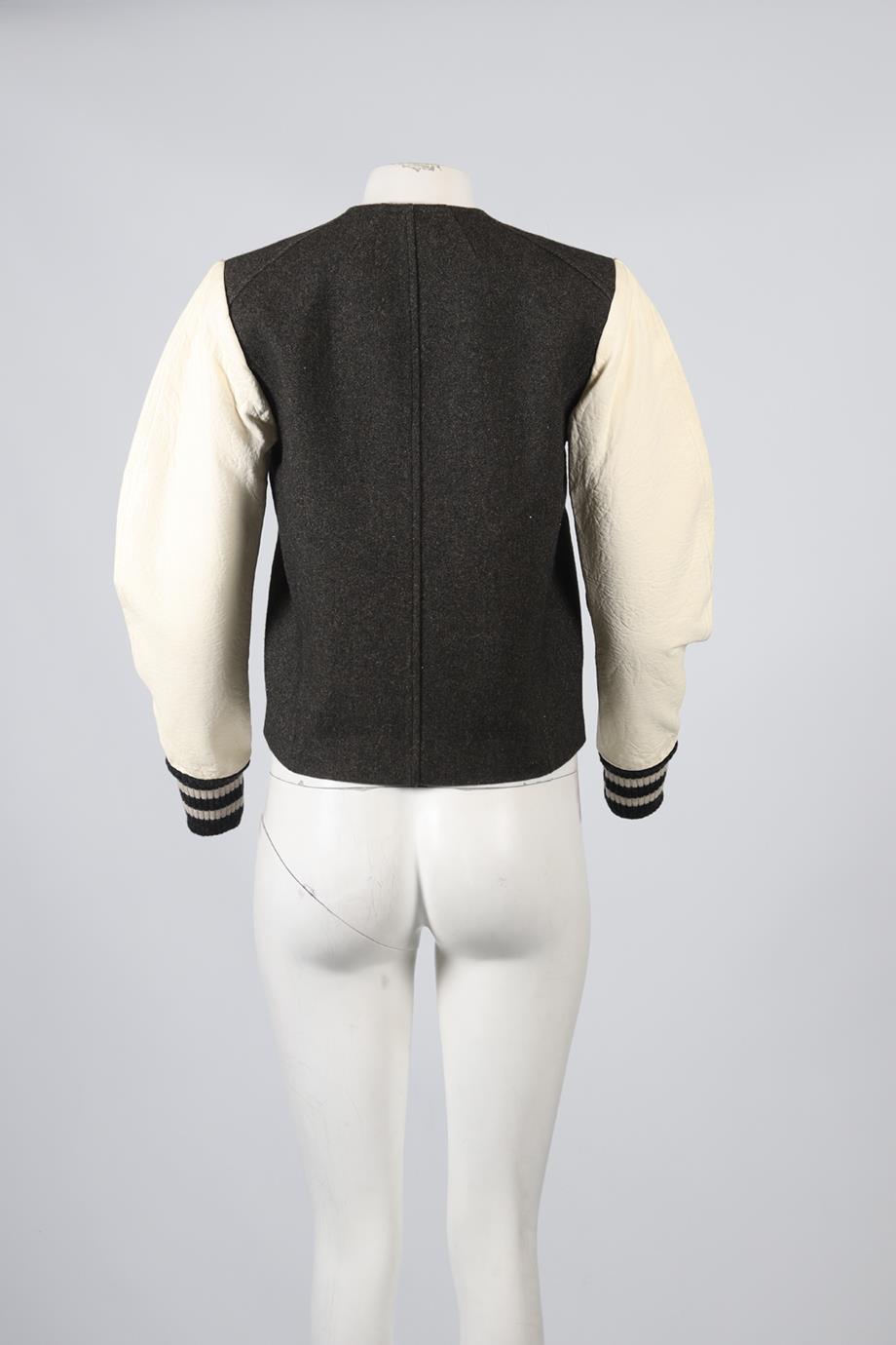 ISABEL MARANT WOOL BLEND BOMBER JACKET FR 36 UK 8