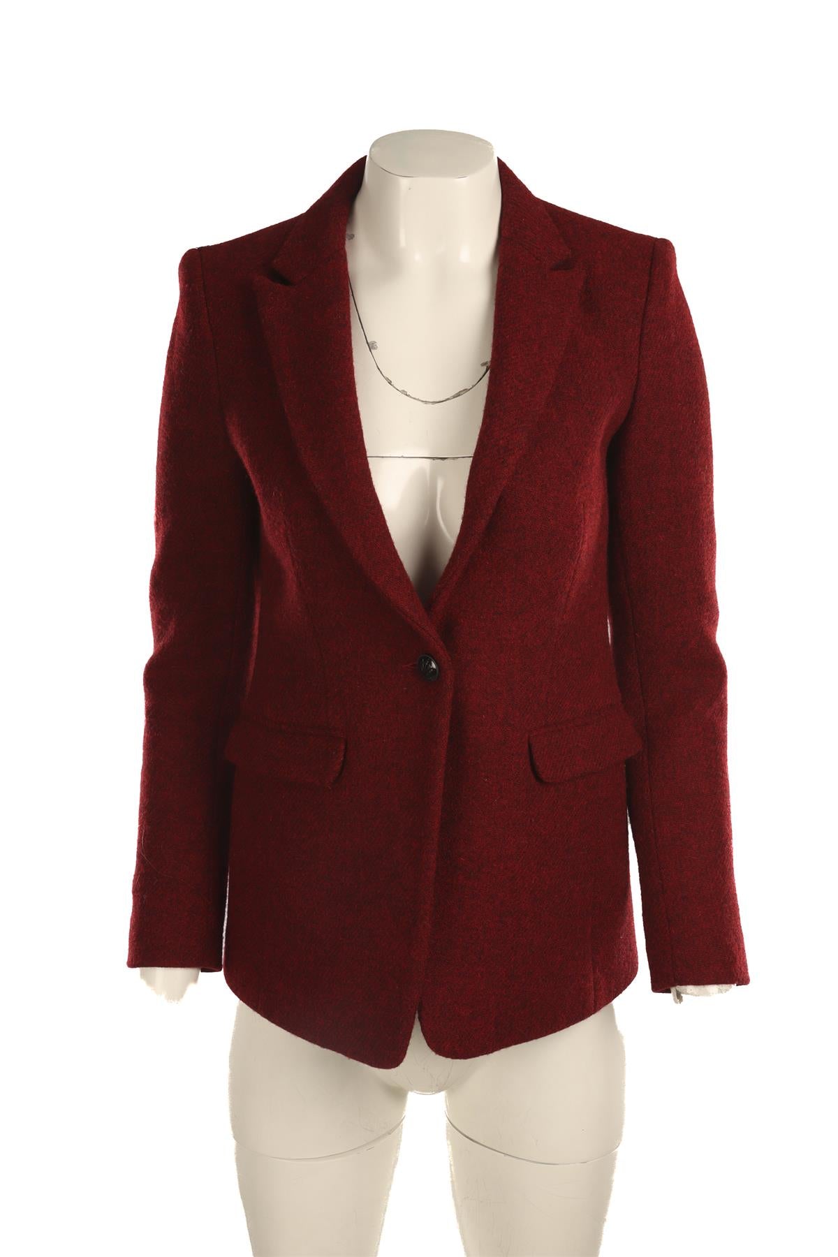 RAG & BONE RED WOOL BLAZER US 0 UK 4