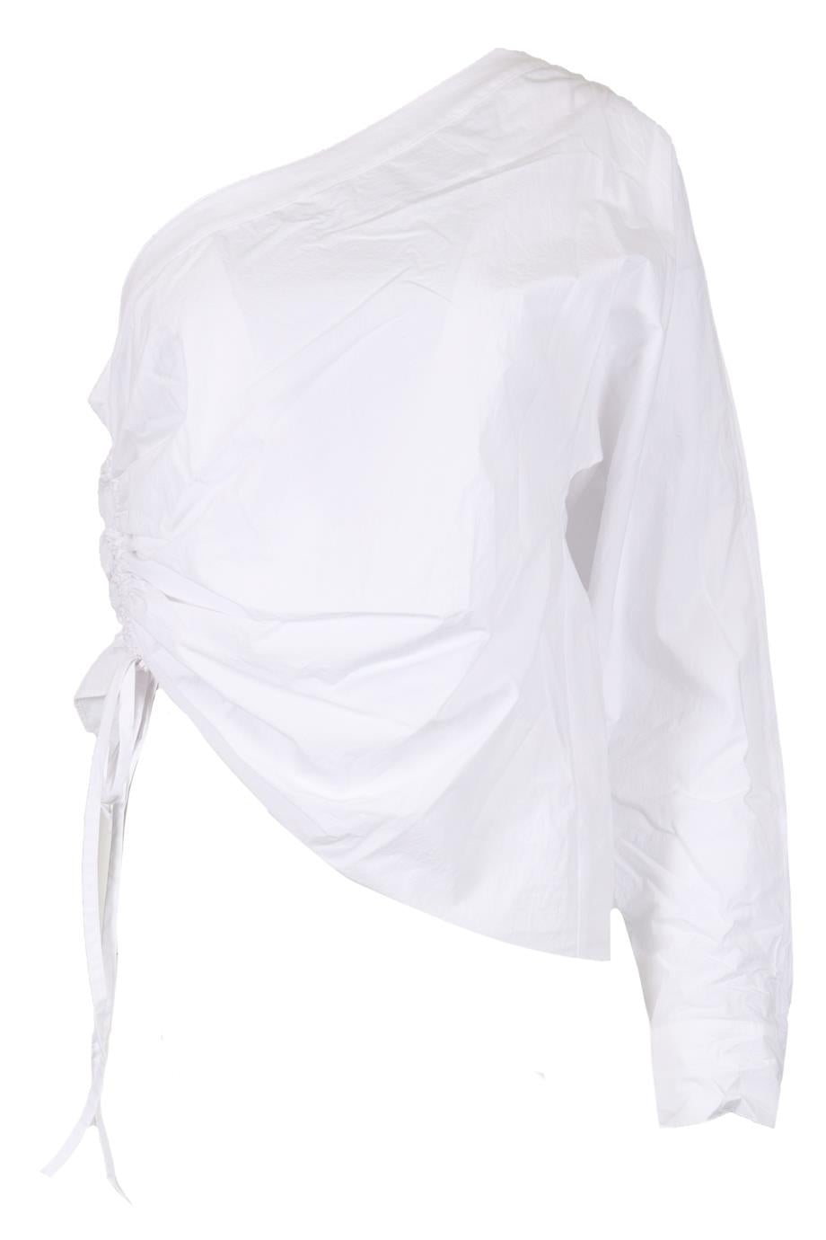 T BY ALEXANDER WANG RUCHED COTTON TOP US 4 UK 8