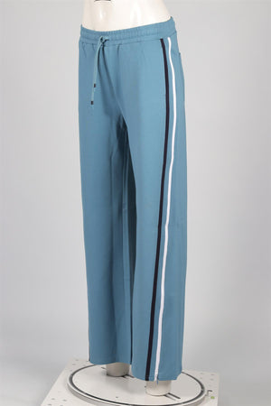 THE UPSIDE BLUE JERSEY STRAIGHT LEG PANTS XSMALL