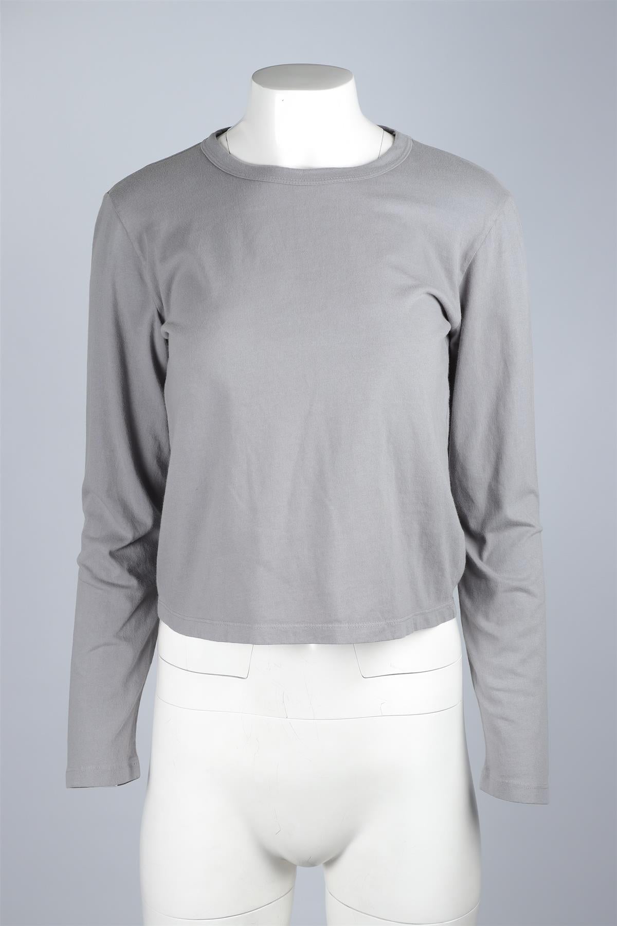 LESET GREY COTTON TOP XSMALL
