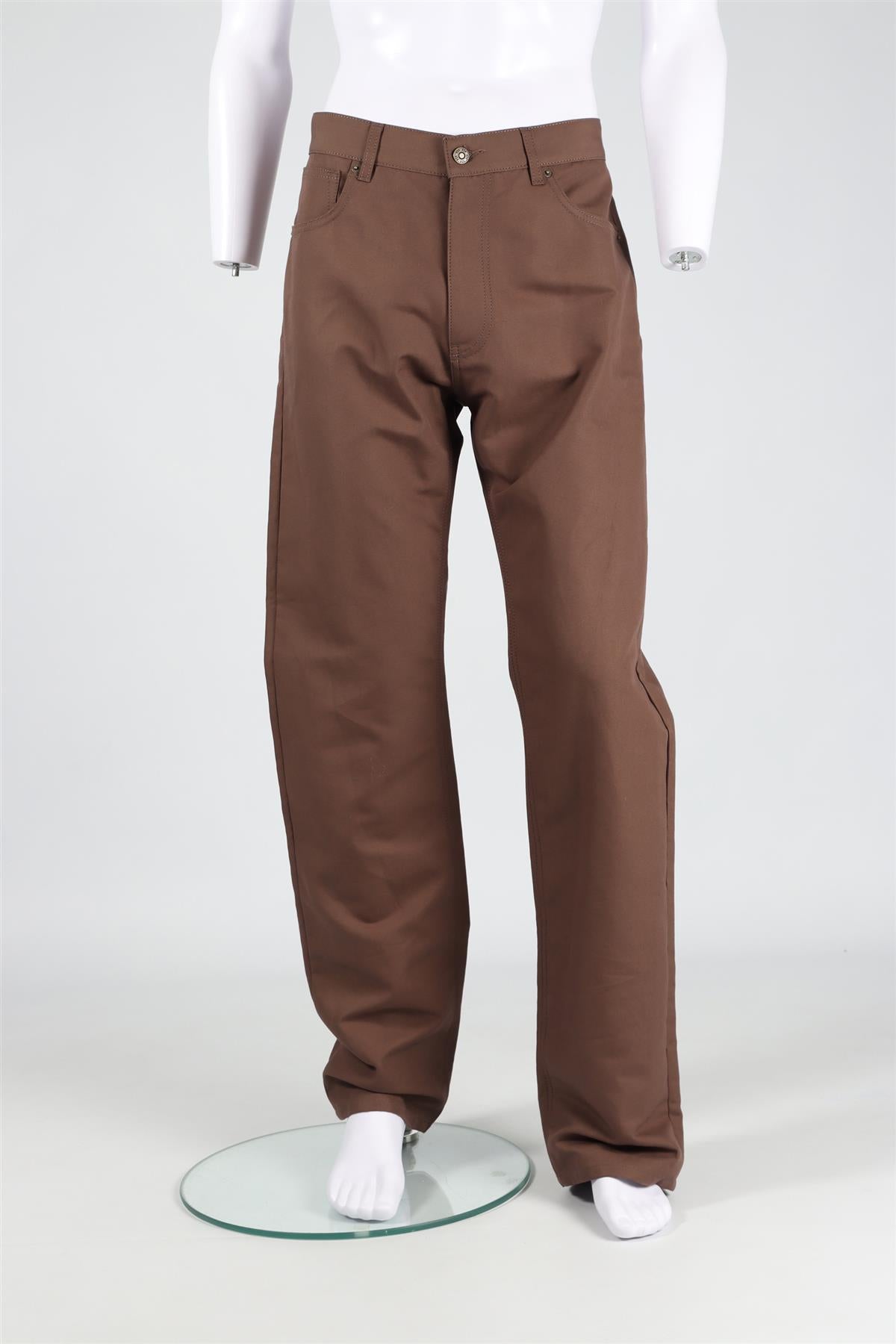 424 BROWN MEN'S STRAIGHT LEG PANTS IT 50 UK 34