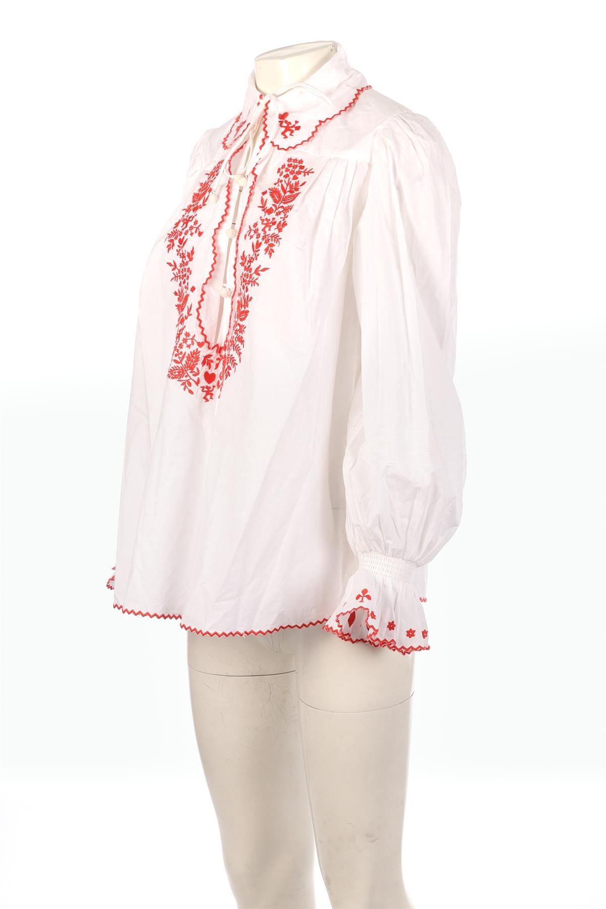 ALÉMAIS WHITE COTTON SHIRT AU 8 UK 8