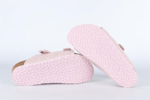 BIRKENSTOCK PINK KIDS GIRLS FELT SANDALS EU 32 UK 13.5 US 1