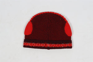 LORO PIANA RED KIDS GIRLS CASHMERE BEANIE SMALL