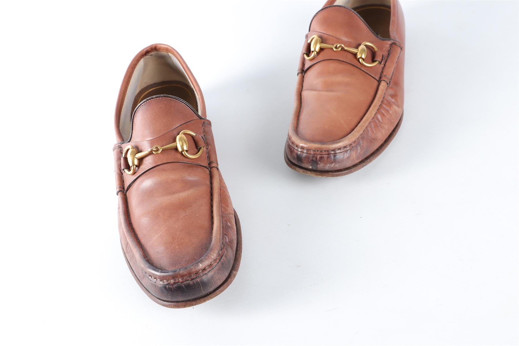 GUCCI BROWN MEN'S 1953 LEATHER LOAFERS UK 7 EU 41 US 8