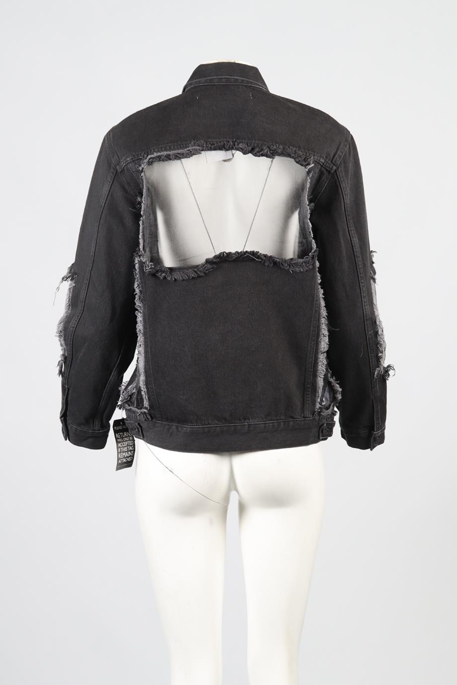 OFF-WHITE C/O VIRGIL ABLOH TULL AND DENIM JACKET XSMALL