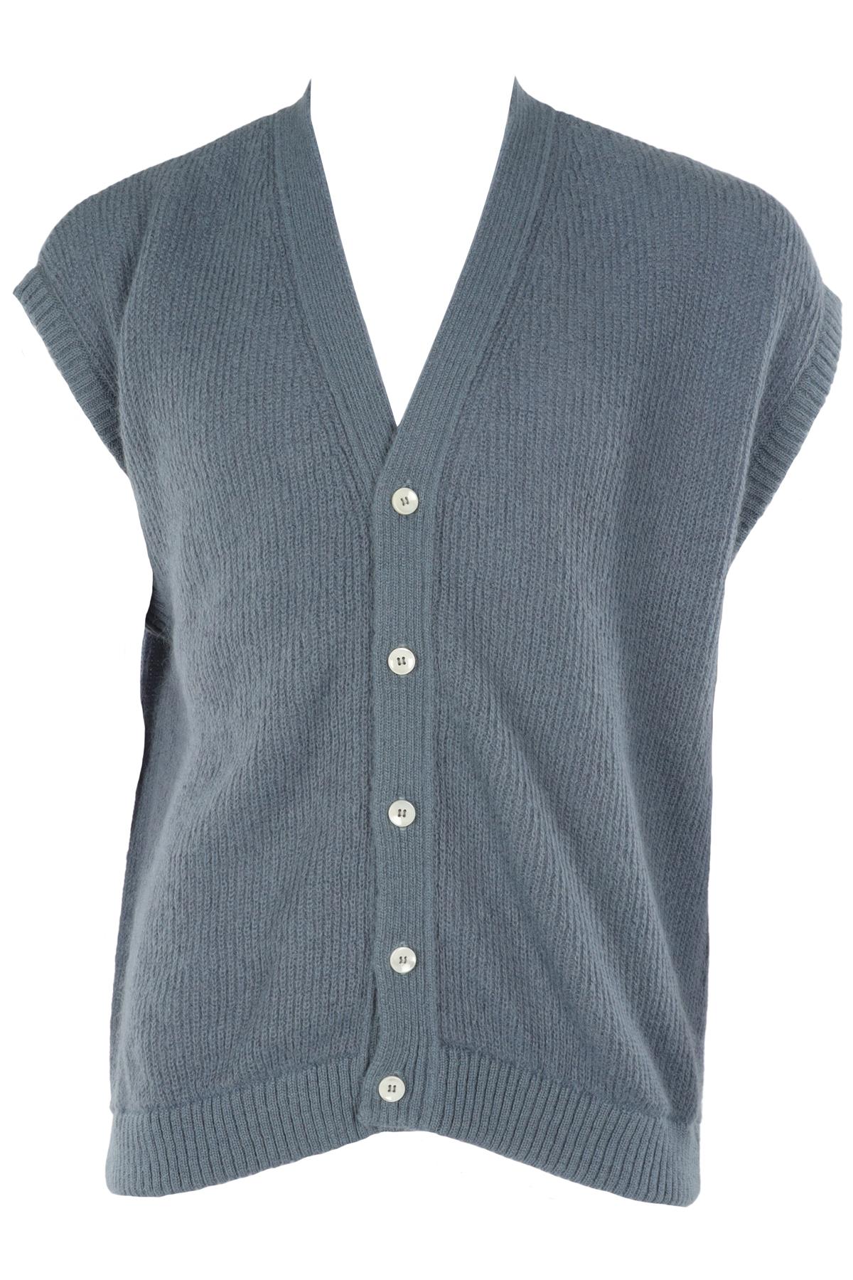 SECOND LAYER BLUE MEN'S WOOL VEST MEDIUM