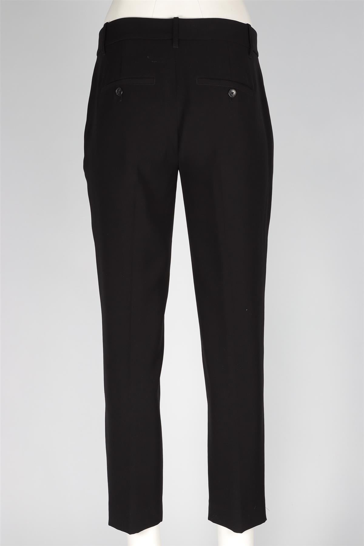 VINCE BLACK CREPE STRAIGHT LEG PANTS US 6 UK 10