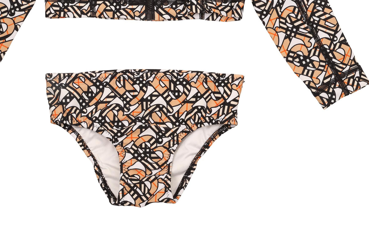 BURBERRY BROWN KIDS GIRLS BIKINI 3 YEARS