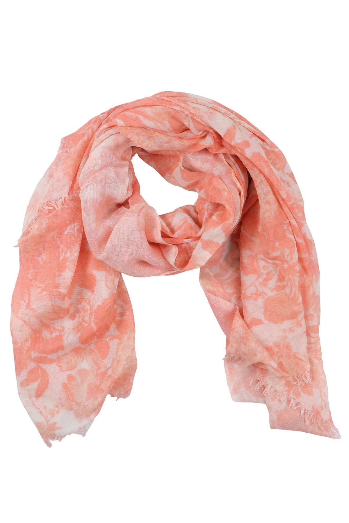 STELLA MCCARTNEY PEACH SILK SCARF