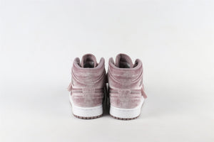 NIKE PURPLE KIDS GIRLS AIR JORDAN VELVET SNEAKERS EU 36 UK 3 US 5.5