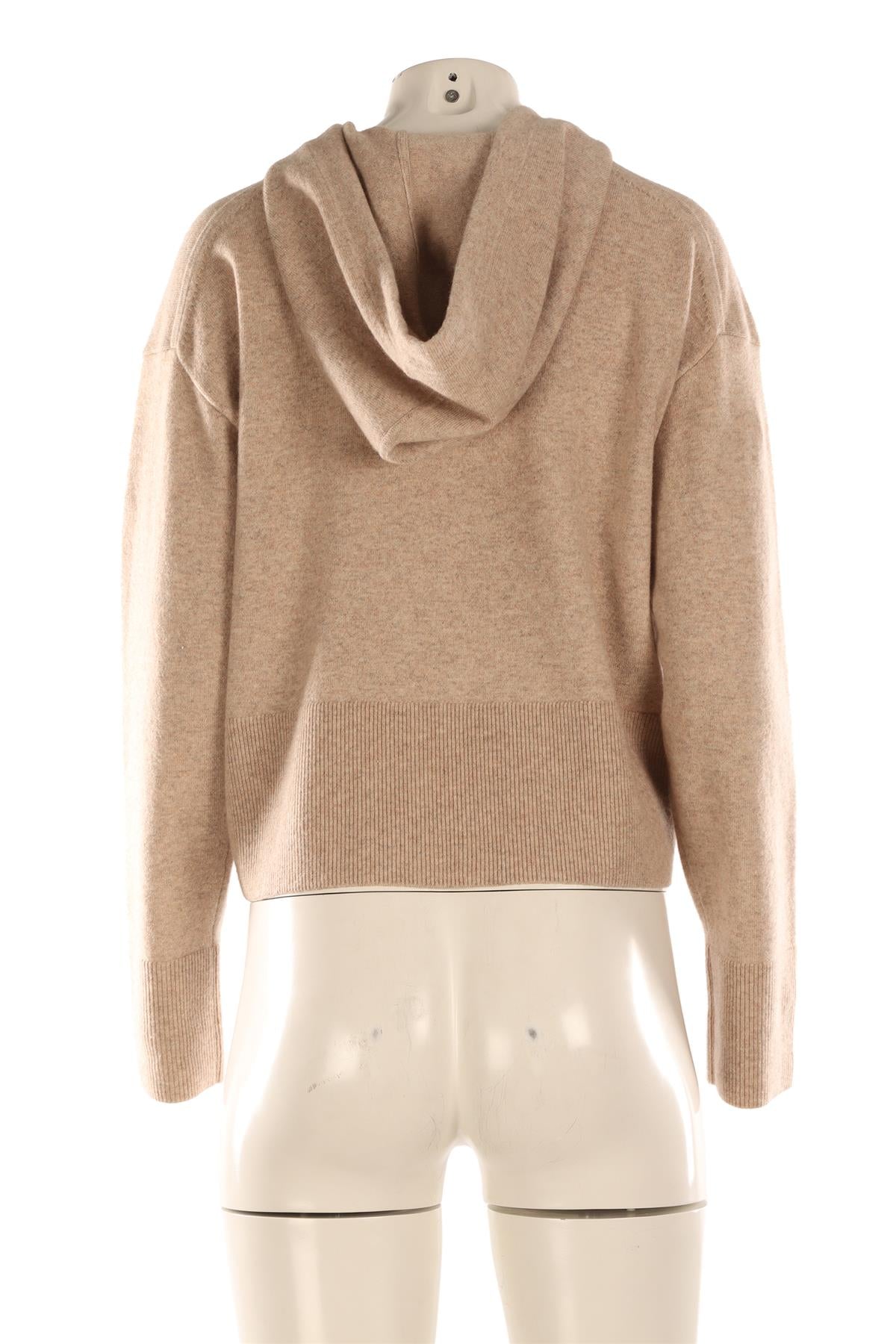 VERONICA BEARD BEIGE WOOL HOODIE MEDIUM