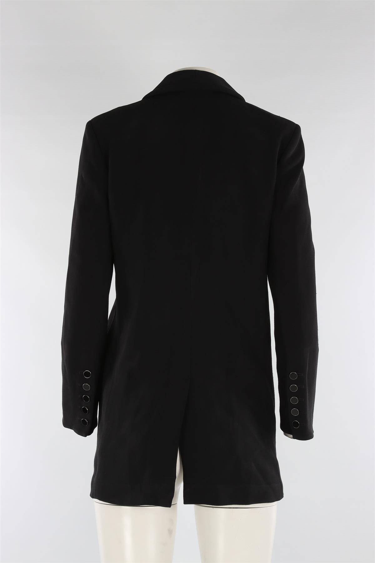 OFF WHITE + VIRGIL ABLOH BLACK TWILL BLAZER IT 40 UK 8
